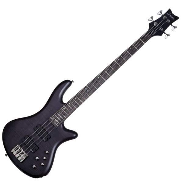Schecter Stiletto Studio 4, See-Thru Black Satin STBLS | Live Louder
